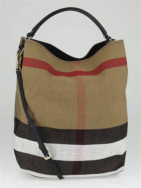 burberry medium susanna bag|BURBERRY Canvas Mega Check Medium Susanna Hobo Black.